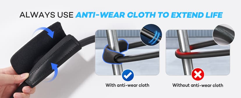 Resistance Bands, 390 LBS Heavy Duty Exercise Bands for Working Out, Workout Bands with Handles, Stretch Band for Men, Fitness Bands for Home Workouts, Muscle Training, Strength, Slim, Yoga