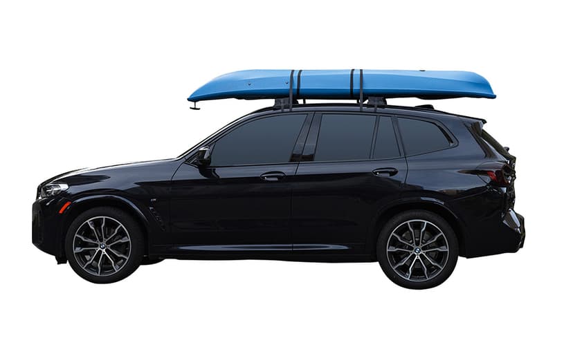 Universal Car Soft Kayak Roof Rack Pads for Kayak Surfboard SUP with 20FT Durable Tie-Down Straps, 2 Tie Down Rope, 4 Quick Loop Straps
