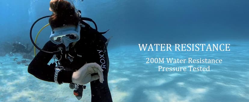 RATIO FreeDiver Sapphire Crystal Women's Diver Watch Japanese Automatic Movement Dive Watch 200m Water Resistant Diving Watch