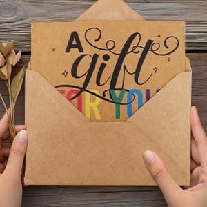 Ceiba Tree Blank Gift Certificates for Business 30Pcs Kraft Certificate Cards with Envelopes for Salon Restaurants Spa Birthday