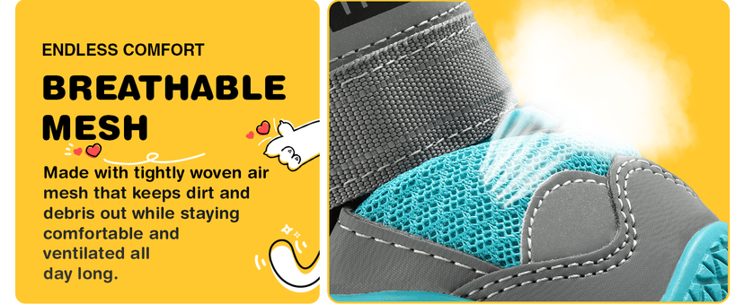 Hcpet Dog Shoes, Dog Boots & Paw Protectors for Winter Snowy Days, Rainy Weather, Outdoor Anti-Slip Sole Dog Booties for Hardwood Floor Black-Leg 1