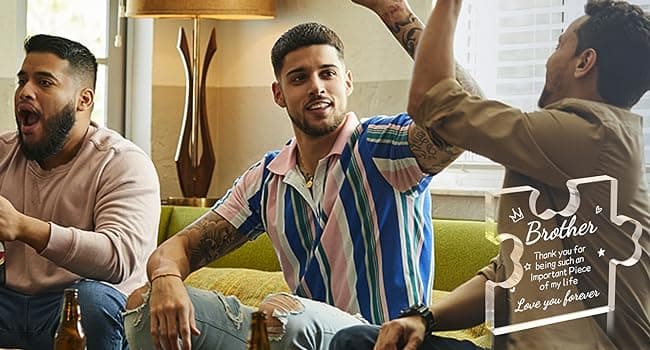 Funnli Gifts for Men Boys Acrylic Plaque - Fathers Day Christmas Birthday Gifts for Brother 3.35 x 2.76 Inch Desk Decorations - Brother Son Nephew Grandson Graduation Gifts from Sister