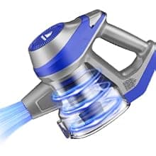 Intercleaner 23Ft Corded Vacuum Cleaner, with LED Headlights & Large Dust Cup, Powerful Suction for Hard Floors & Carpets, Adjustable Stick, Perfect for Pet Hair, Wall Mount Storage