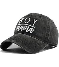 Waldeal Women's Embroidered Baseball Cap Boy Mama Mom Gift Vintage Distressed Dad Hat