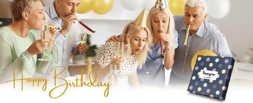 HAPPYPOP Birthday Gifts for Mom Dad - Ideal Socks for Seniors in 50s with Greeting Card