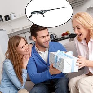 Fishing Rod, Fishing Pole Fishing Rod and Reel Combo Telescopic Fishing Rod Collapsible Rod Stainless Steel Pocket Fisherman Tackle Portable for Beginner Kids Adults Travel Saltwater Freshwater