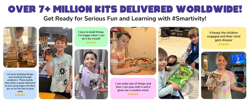 Smartivity 2in1 Hydraulic Airplanes & Darts Launcher STEM Toy for Kids Ages 6-14 Years I Cool Birthday Gifts for Boys & Girls | DIY Science STEM Kit for 6, 8,10,12,14 Years I Engineering Game