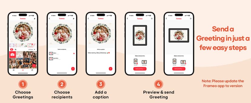 BIGASUO Digital Picture Frame, 10.1" Frameo Digital Frame WiFi with 32GB Memory, 1280x800 IPS Touch Screen, Send Photos/Videos from Your Phone Anywhere, Photo Gifts for Parents and Grandparents