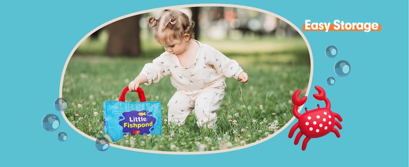 hahaland Montessori Toys for 1 Year Old - 10 in 1 Cloth Toddler Fishing Game with Stacking Cups, Baby Toy 12-18 Months One Year Old Boy Birthday Gift, Toddler Toys for 1 2 Year Old Boy Girl Gifts