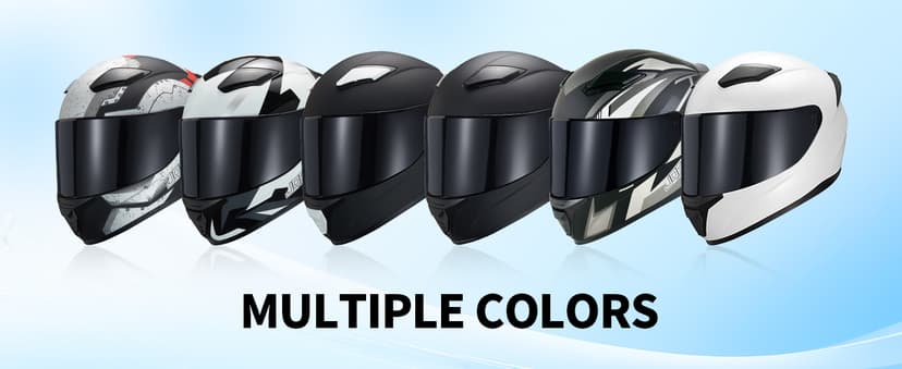 Full Face Motorcycle Helmet WS-607 DOT Approved Motorbike Racing Street Bike Helmets for Adults with Visor