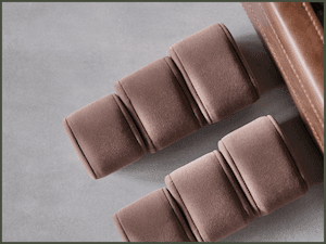 TAWBURY 6 Slot Watch Box for Men - Luxury Watch Jewelry Box for Men with Storage for Sunglasses, Cufflinks | Men's Jewelry Box with Watch Storage | Watch Display Case (Brown)