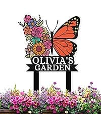 Metal Signs Customized | Personalized Garden Stake Metal Sign | Custom Metal Garden Sign | Personalized Garden Name Sign | Custom Sign Outdoor Metal | Gardening Decor Gifts for Gardeners