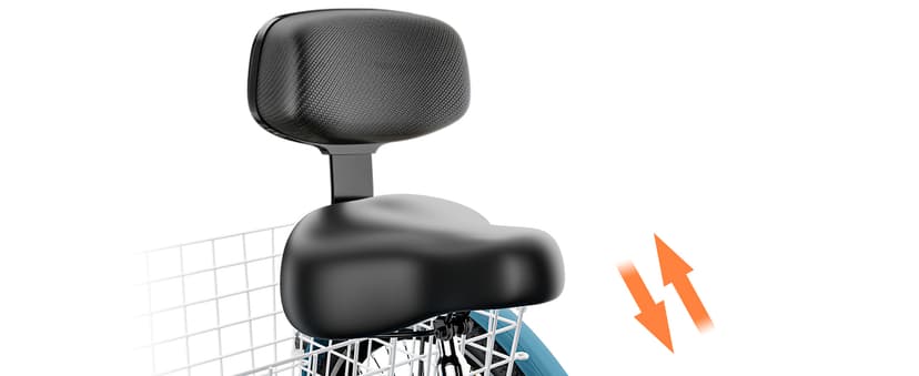 MOONCOOL Adult Tricycles 3 Wheel 7 Speed Trikes, 20/24/26 inch Adult Trikes 3 Wheeled Bike with Basket for Seniors, Women, Men