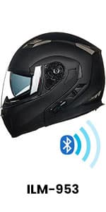 ILM Bluetooth Motorcycle Helmet Modular Flip up Full Face Dual Visor Mp3 Intercom FM Radio DOT Model 902BT/902BT PRO/902BT MAX