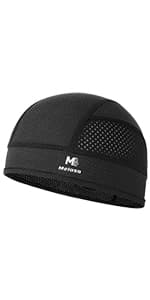 Skull Cap Helmet Liner Beanie, Cooling Mesh Cycling Running Hat for Men Women, Fits Under Helmets