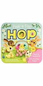 Hippity, Hoppity, Little Bunny - Finger Puppet Board Book for Easter Basket Gifts or Stuffer Ages 0-3 1680524771