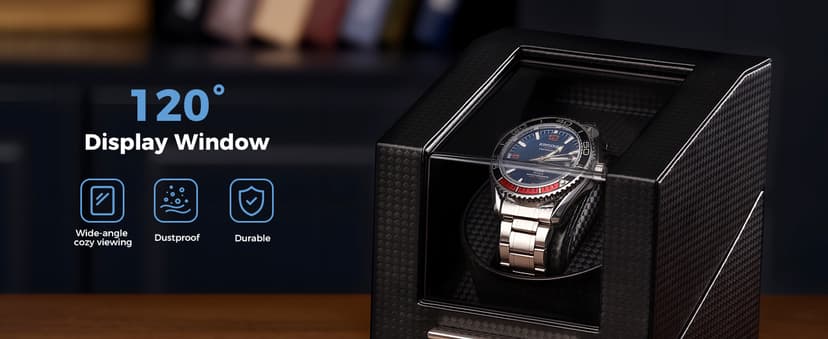 ProCase ProCase Watch Winder for Automatic Watches, Single Automatic Watch Winder Rotator Shaker Box with Quiet Motor and Flexible Pillow, Rotating Watches Case Gifts for Men Women -1 Slot