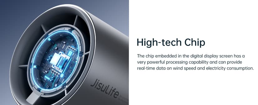 JISULIFE Handheld Fan Pro Series - Extreme Cooling Output: 1-100 Speed Scroll Wheel, Metal Body, Digital Display, 1.5H Fast Charge, 5000mAh-Portable Fan for Travel Outdoor, Gifts for Women Men(Grey)