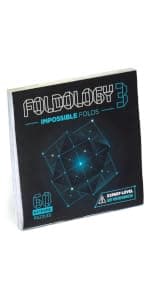 FOLDOLOGY - The Origami Puzzle Game! Brain Teasers for Tweens, Teens & Adults | Travel Game, Hands-On STEM Toy, Stocking Stuffer, Gift for Ages 10+ | Fold the Paper, Complete the Picture | 100 Puzzles