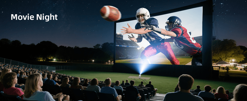 Mini Projector with WiFi and Bluetooth, Portable Movie Projector with 180° Rotatable, 1080P HD Supported, Auto Vertical Keystone, Compatible with Smartphone, TV Stick, Laptop, HDMI, USB