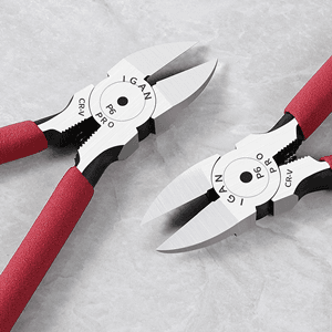 IGAN-P6 6-inch Ultra Sharp & Powerful Side Cutter Clippers with Longer Flush Cutting Edge, Ideal Wire Snips for Crafting, Floral, Electrical & Any Clean Cut Needs B087P191LP