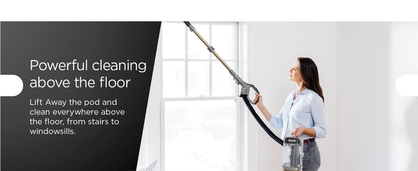 Shark | Upright Vacuum Cleaner for Home | Rotator Lift-Away | No Hair Wrap | HEPA Filter | Lightweight Bagless Vacuum for Pet Hair | LED Headlights For Carpets & Hardwood Floors | Silver | LA502