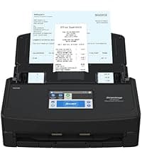 ScanSnap iX2500 Photo Edition Wireless or USB High-Speed Cloud Enabled Photo, Document & Receipt Scanner with Large 5" Touchscreen for Mac or PC, Black