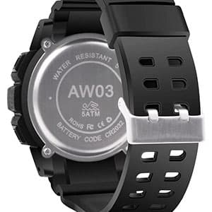 Beeasy Men Digital Sports Watch,Waterproof Watch with Stopwatch Countdown Timer Alarm Function Dual Time Rubber Strap Wrist Watch for Men/Student