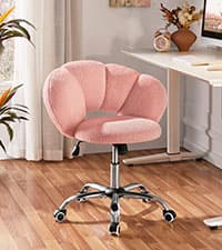 Yaheetech Gaming Chair, Video Game Chair with Massage Lumbar Support and Footrest Height Adjustable Ergonomic Computer Chair with Swivel Seat and Headrest, Pink/White