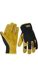 HANDLANDY Rose Pruning Gloves for Men & Women, Long Thorn Proof Gardening Gloves, Breathable Pigskin Leather Gauntlet, Best Garden Gifts & Tools for Gardener