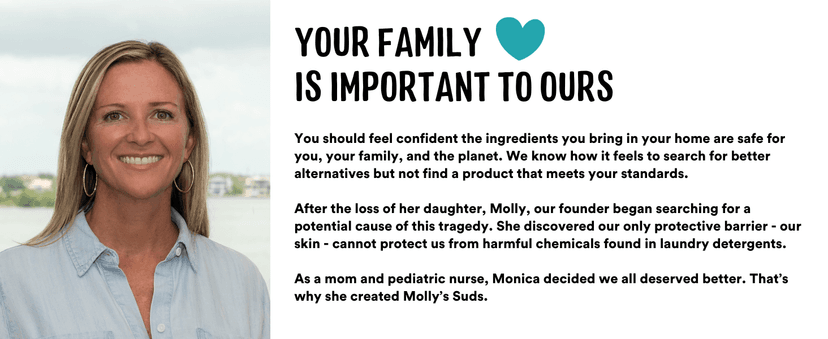 Molly's Suds Baby Laundry Detergent Powder | Removes Formula, Poop & Spit-Up Stains | Extra Gentle for Newborns (Fragrance Free)