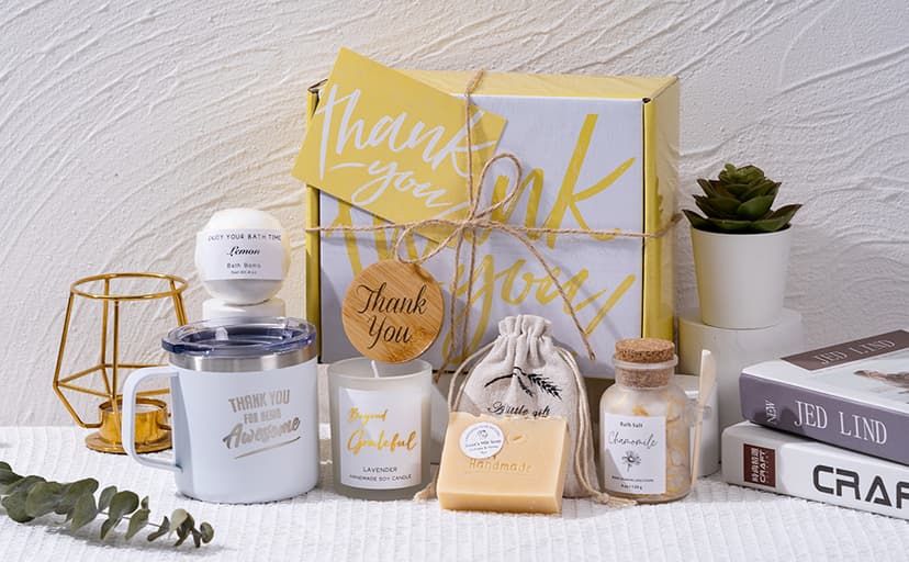 Thank You Gifts for Women Spa Thoughtful Unique Office Gifts for Coworkers Nurse Friends Men Boss Employee Secretary Hostess Teacher Mom Her Appreciation Gift Boxes Coffee Mug Holiday Gifts Basket