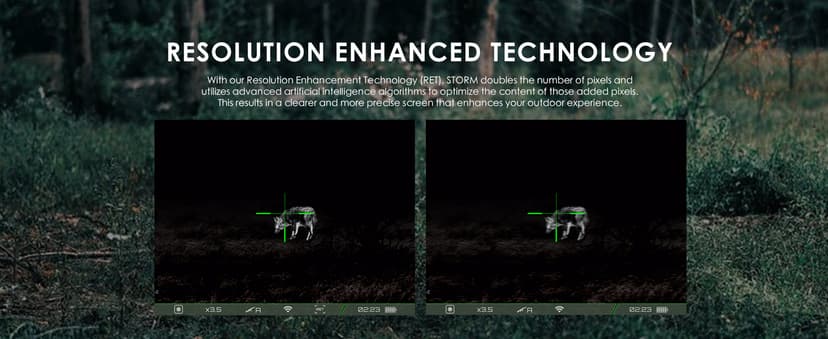 RIX Storm Thermal Imaging Rifle Scope for Hunting – High-Sensitivity Thermal Scope with Advanced Thermal Optics, NETD<25mK, 50Hz, Waterproof & Lightweight