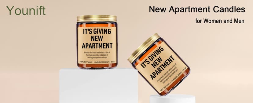 Funny Housewarming Candle, New Apartment Gifts, First Apartment, 1st Apt. Must Haves - Cute House Warming Gifts New Home for Men, Women, Couples - Closing Presents for Home Buyers - 9 oz