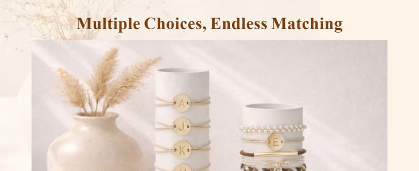 Hair Ties | Initial | Christmas Birthday Gifts for Women Girls Teen Girls | Stocking Stuffers | Hair Accessories | Letter M Teen Girl Gifts Trendy Stuff - 10 Pcs Hair Ties Bracelets, Gifts B0GL5L7B8H