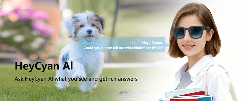 AI Smart Glasses with ChatGPT, 8MP Camera Glasses with Camera and Audio, AI Translation Sunglasses with 164 Languages, Bluetooth Sunglasses with Voice /Calling, 8-Hour Music Playback, Gradient Blue