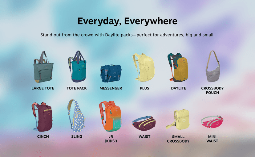 Osprey Daylite Shoulder Sling Bag – Compact Crossbody Backpack for Everyday Carry, Festivals, and Lightweight Travel