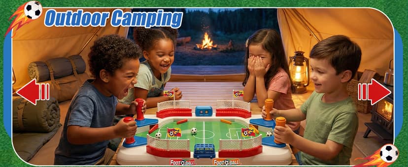Including 4 mini Balls, Interactive Soccer Toy Indoor Home, Party Game for Football Lover, Birthday Gifts for Boys Girls SMILESSKIDDO Mini Foosball Table Toy Age 4-12, Soccer Board Games for Kids B0GFW5N5TD