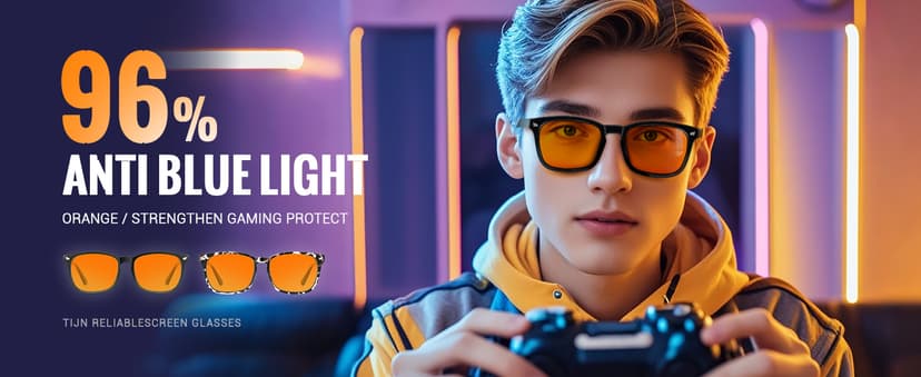 TIJN Gaming Glasses Blue Light Blocking Glasses for Women Men Nerd Eyeglasses Screen Fatigue Anti UV Glare (Leopard(Gaming Glasses))