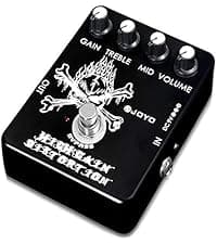 JOYO High Gain Distortion Pedal from AC/DC Crunch to Heavy Metal with Full Range EQ for Electric Guitar Effect - Bypass (JF-04)