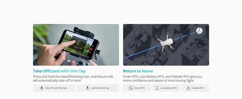 DJI Mini 4K, Drone with 4K UHD Camera for Adults, Under 249 g, 3-Axis Gimbal Stabilization, 10km Video Transmission, Auto Return, Wind Resistance, 1 Battery for 31-Min Max Flight Time