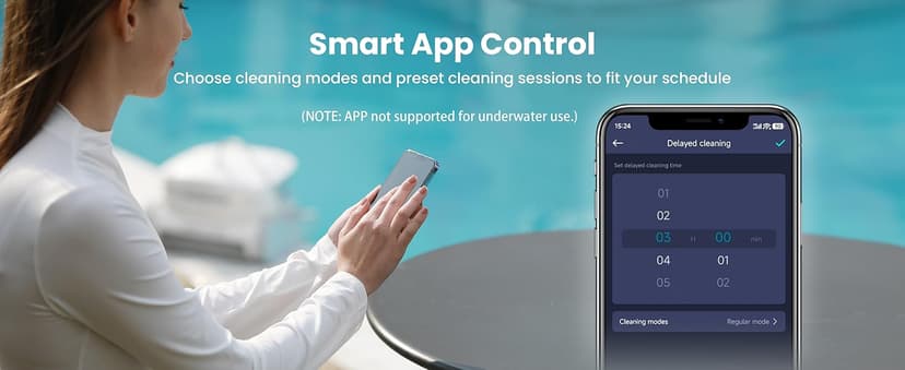 Chasing Hydro 4 SE Pool Vacuum for Inground Pools | Robot Cleaner for Floor, Wall & Waterline | Always Cleaning, Never Charging | 40ft Cord | 4.1L Filter Basket for Inground & Above Ground Pools