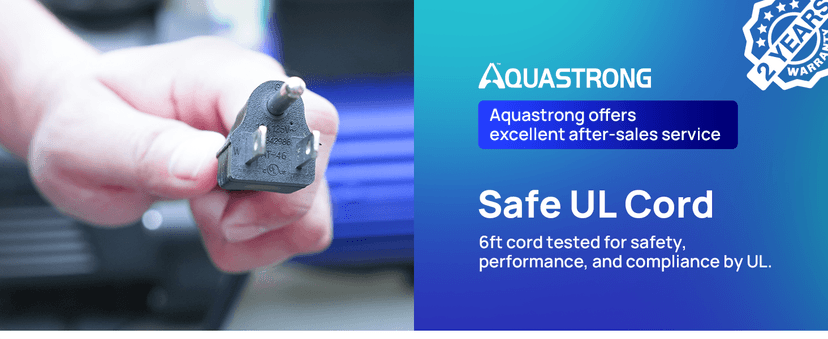 Aquastrong In/Above Ground Pool Pump High Flow Self Primming Swimming Pool Pump,Deep Blue