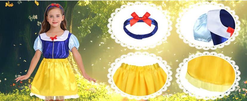 LIMIROLER Princess Dress Up Clothes for Little Girl Role Play Costume Gift Set Princess Dress Up Toys for Toddler Girls B0DF2V6NHW