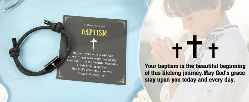 Birthday Philippians Confirmation Baptism Gifts for 9 10 11 13 16 18 21 Years Old Boy, Soccer Baseball Basketball Accessories PEALICIOUS Cross Bracelet for Boys, Joshua Birthday Son Gifts for Teens B0GJ54CQ6W