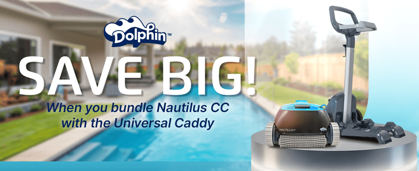 Dolphin Nautilus CC Automatic Robotic Pool Vacuum Cleaner, Wall Climbing Scrubber Brush, Top Load Filter Access, Ideal for Above/In-Ground Pools up to 33 FT in Length