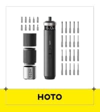 1/4'' Hex, Magnetic Lid, 1500mAh Rechargeable, LED Light, Ideal for Furniture Assembly, Home Improvement, and Garage Projects HOTO 25-Piece Upgraded Electric Screwdriver Kit, Cordless Screwdriver B0BLMQ8BXB