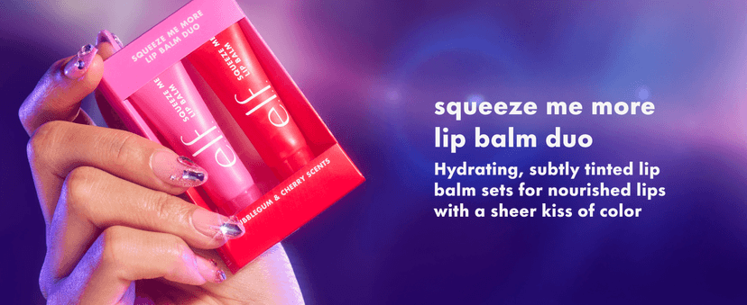 Moisturizing Balm For A Sheer Tint Of Color, Made With Hyaluronic Acid, Vegan & Cruelty-Free, Cherry & Bubblegum e.l.f. Squeeze Me More Lip Balm Duo, Cherry/Bubblegum B0FPMGZ18H