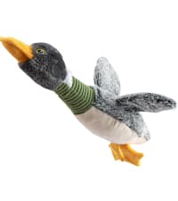 Best Pet Supplies Crinkle Dog Toy for Small, Medium, and Large Breeds, Cute No Stuffing Duck with Soft Squeaker, Fun for Indoor Puppies and Senior Pups, Plush No Mess Chew and Play - Yellow