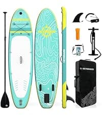 Inflatable Kayak Fishing Kayak for Adults Portable Touring Kayak Canoe with Wheeled Backpack, Seats, Pump and Paddles, Full Drop Stitch Construction